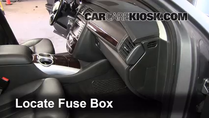Interior Fuse Box Location: 2006-2012 Mercedes-Benz R350 - 2010